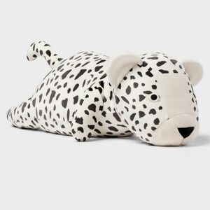 Cheetah Weighted Plush Throw Pillow Black/White - Pillowfort